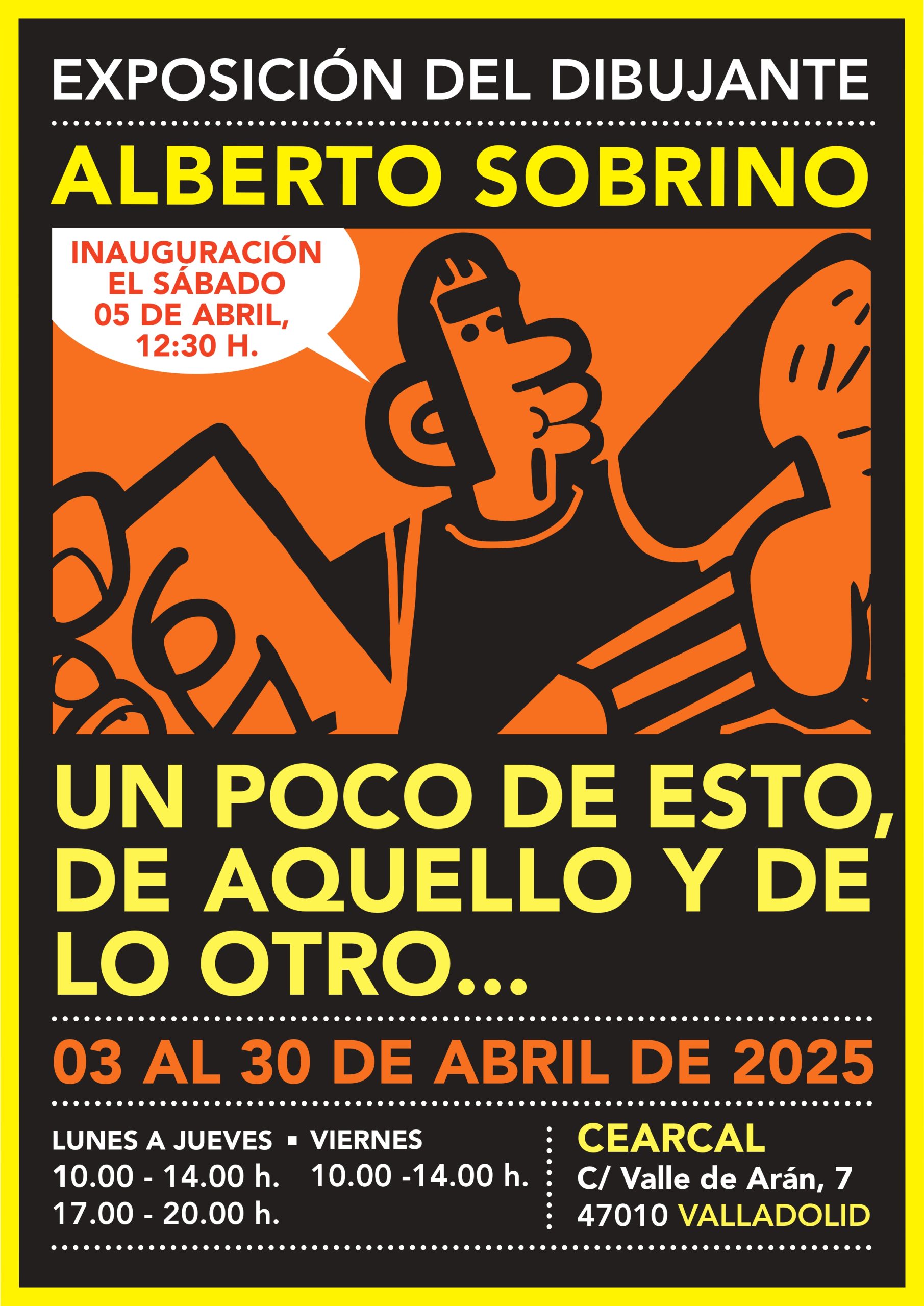 Cartel exposición en CEARCAL Alberto Sobrino