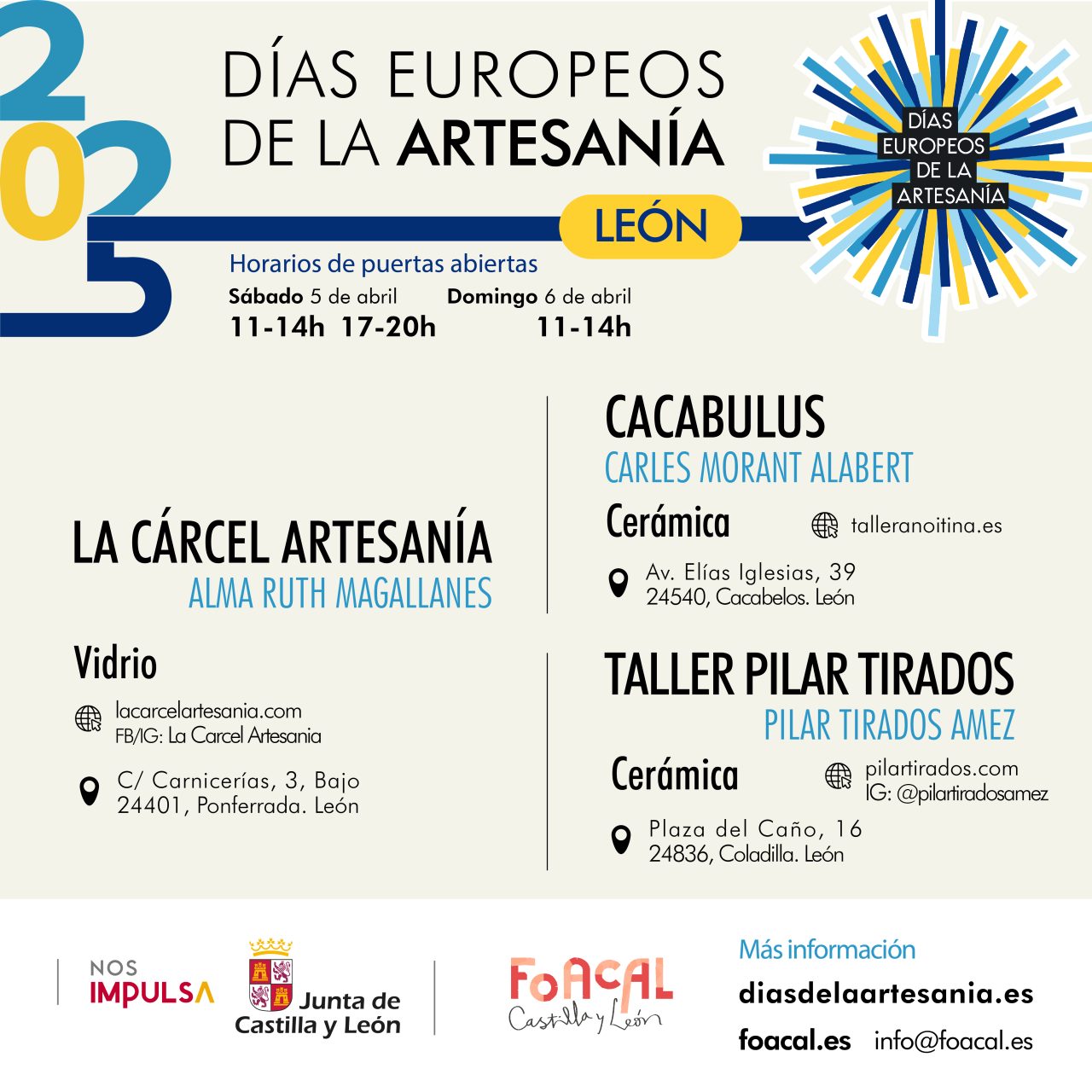 Cartel Leon Dias Europeos de la Artesania