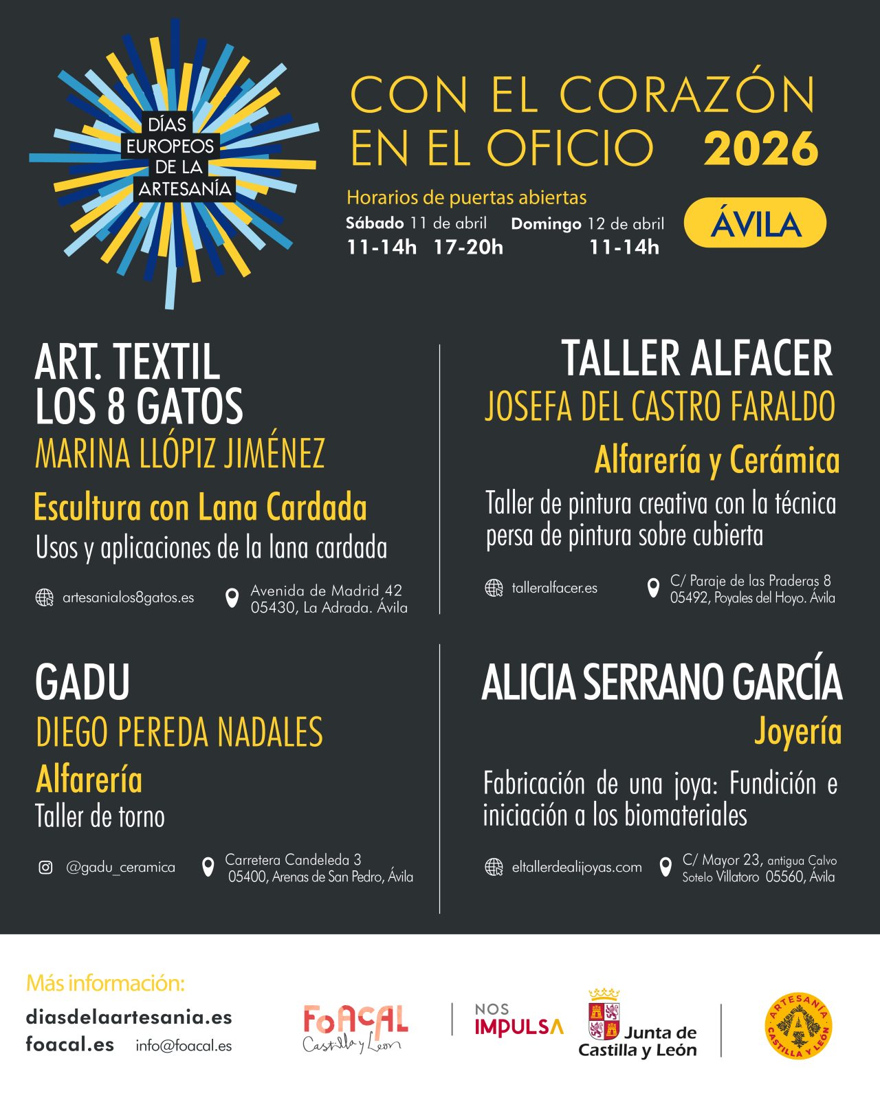Días Europeos de la Artesanía en Ávila 2026