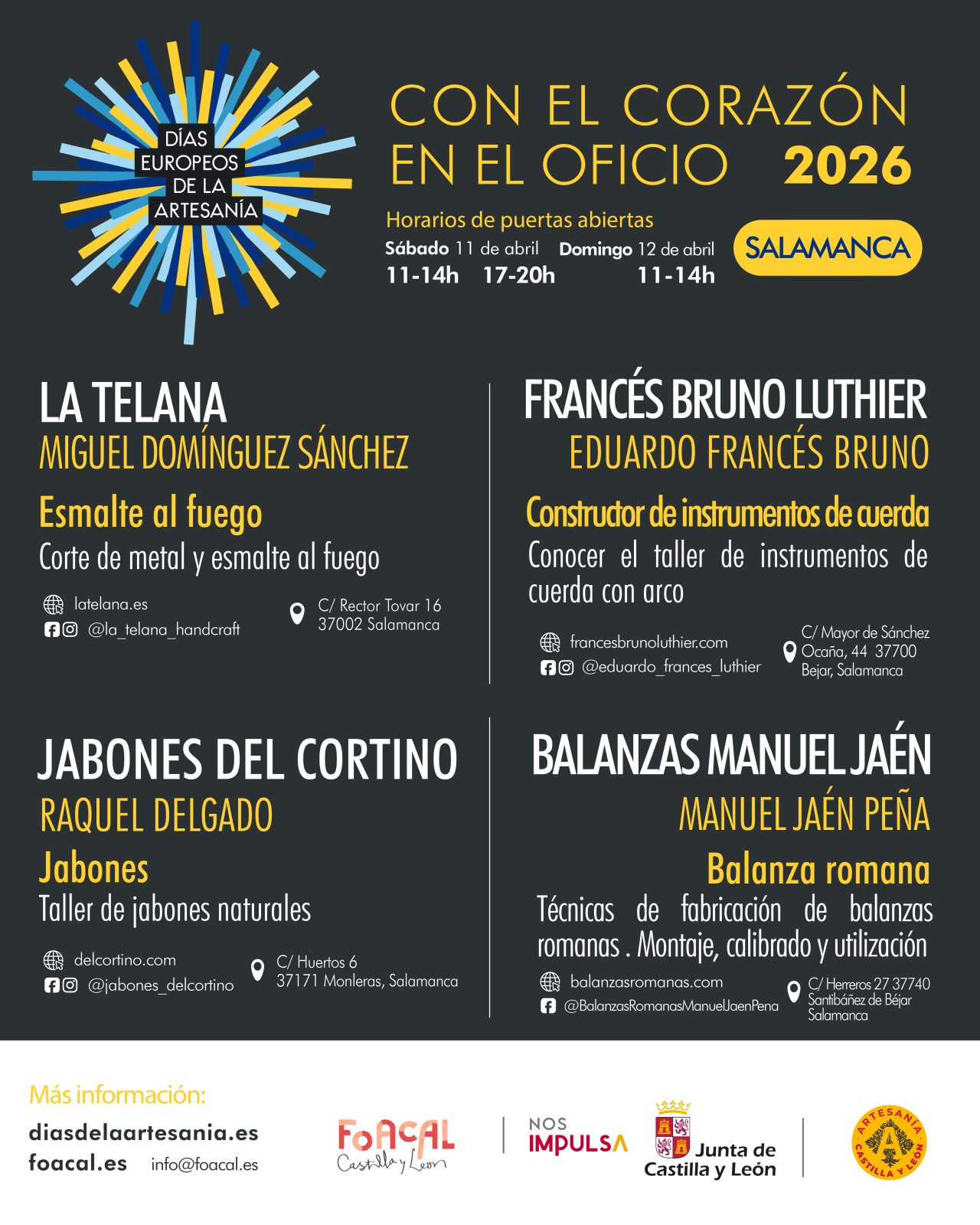 Días Europeos de la Artesanía en Salamanca 2026