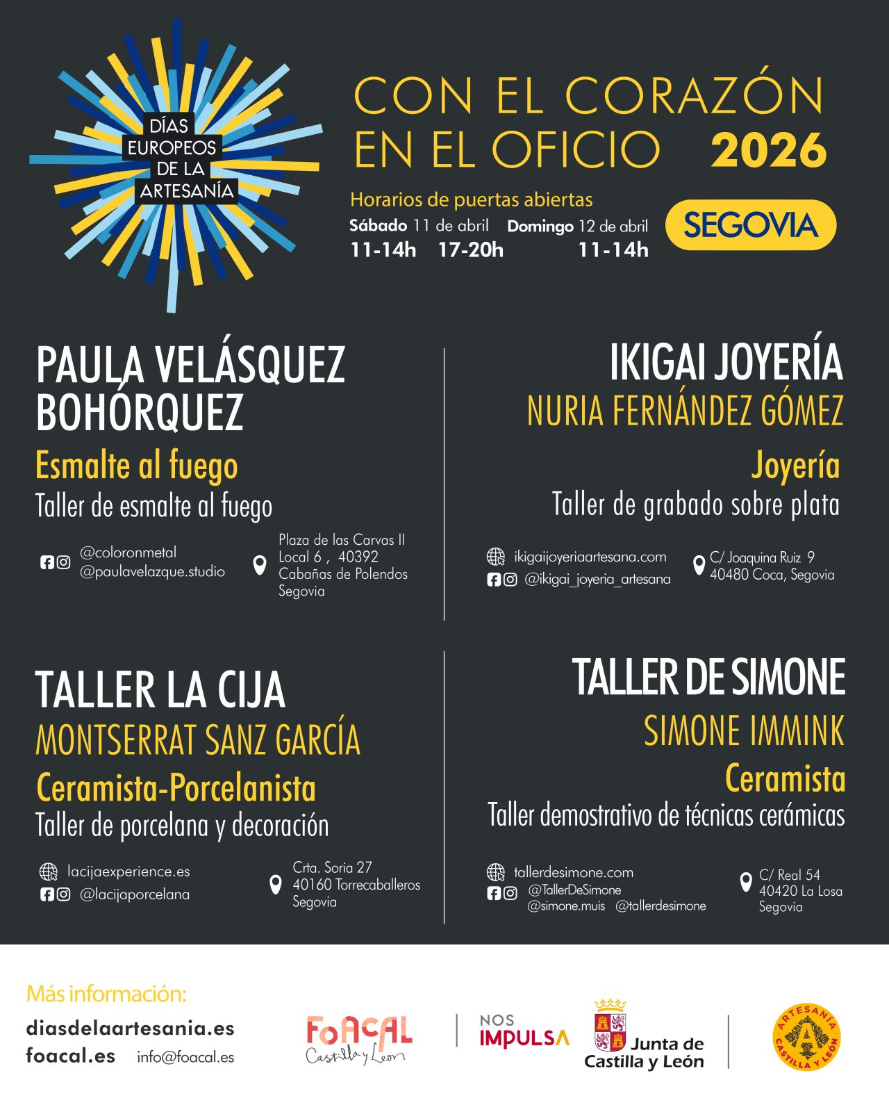 Días Europeos de la Artesanía en Segovia 2026