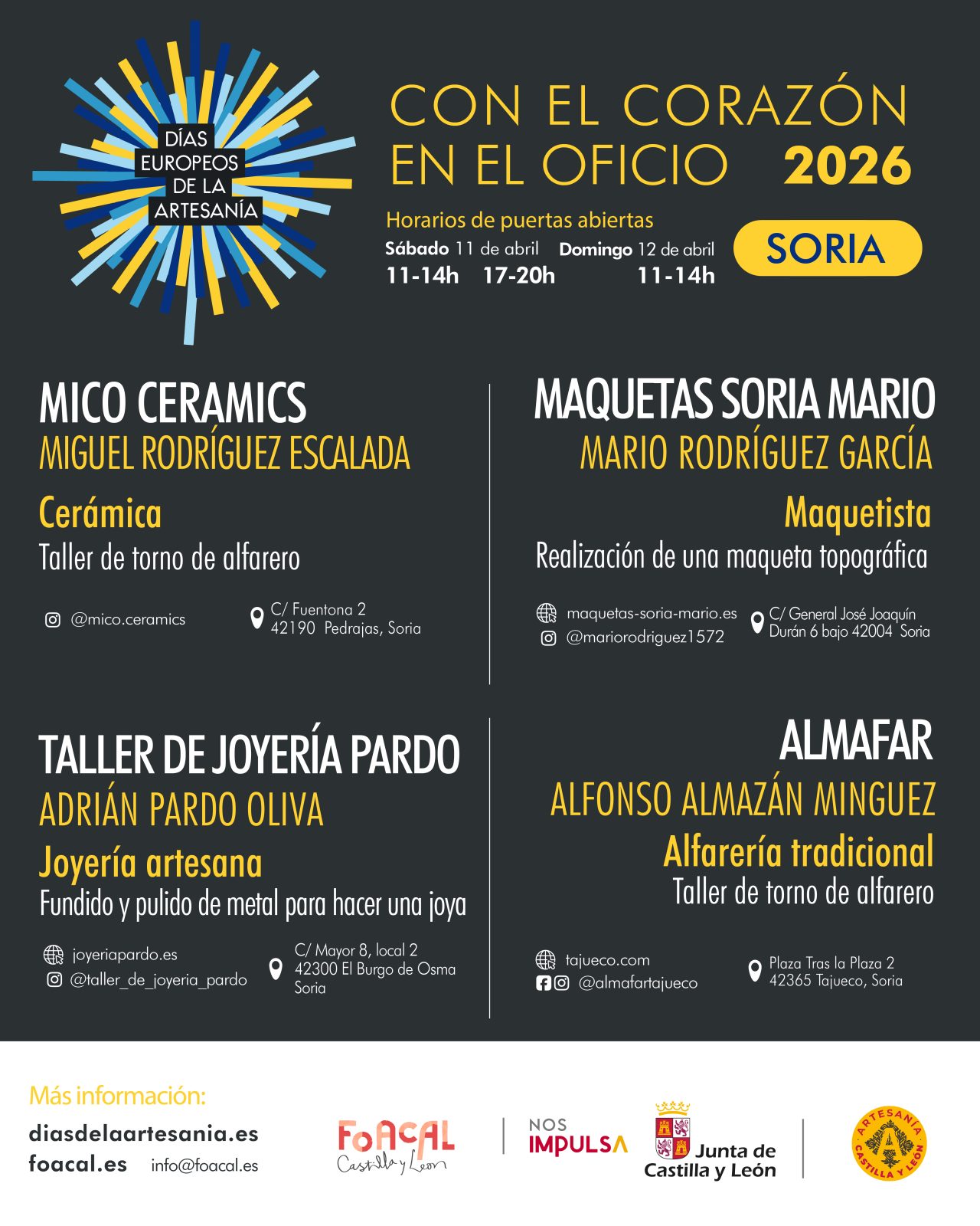 Días Europeos de la Artesanía en Soria 2026