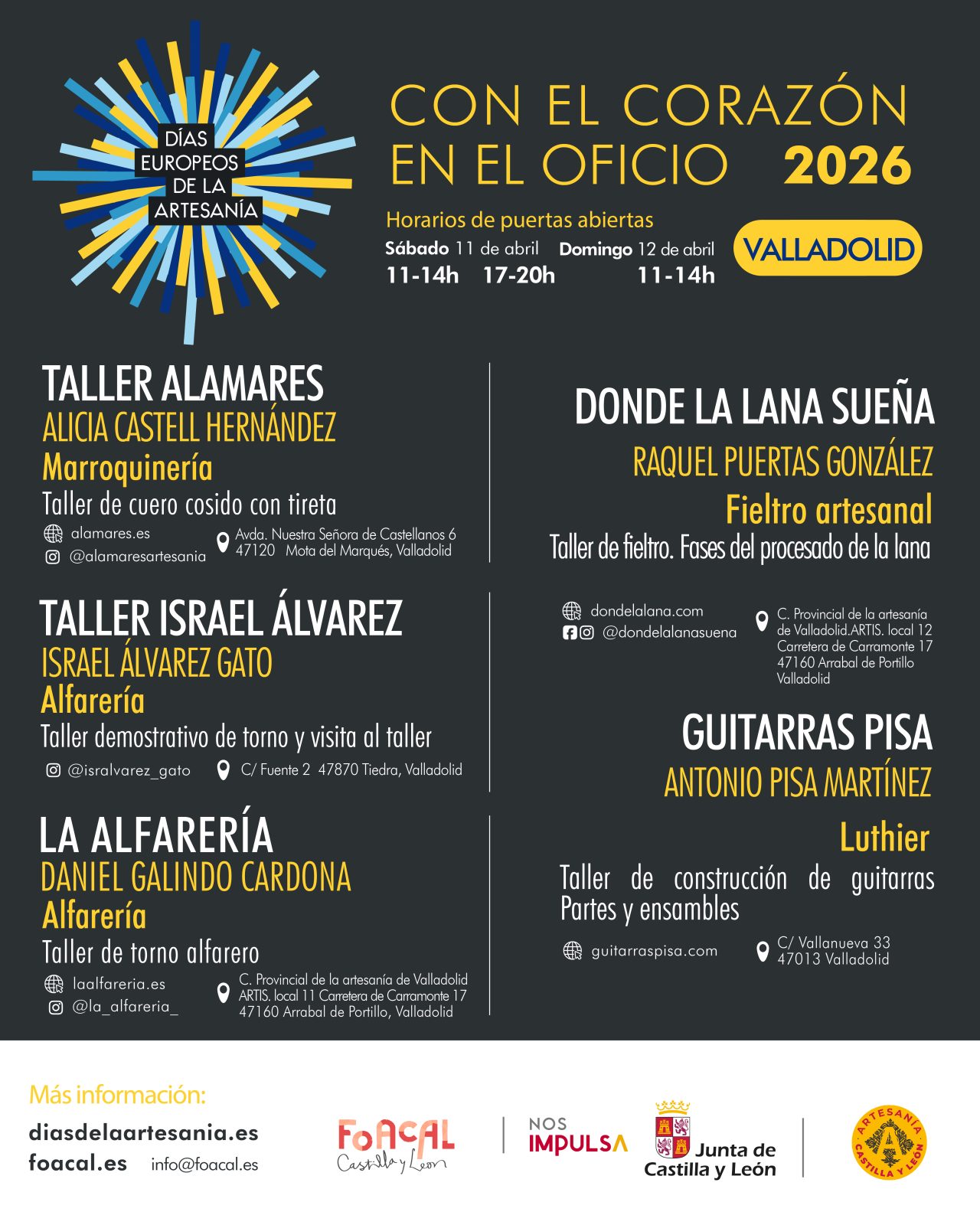 Días Europeos de la Artesanía en Valladolid 2026