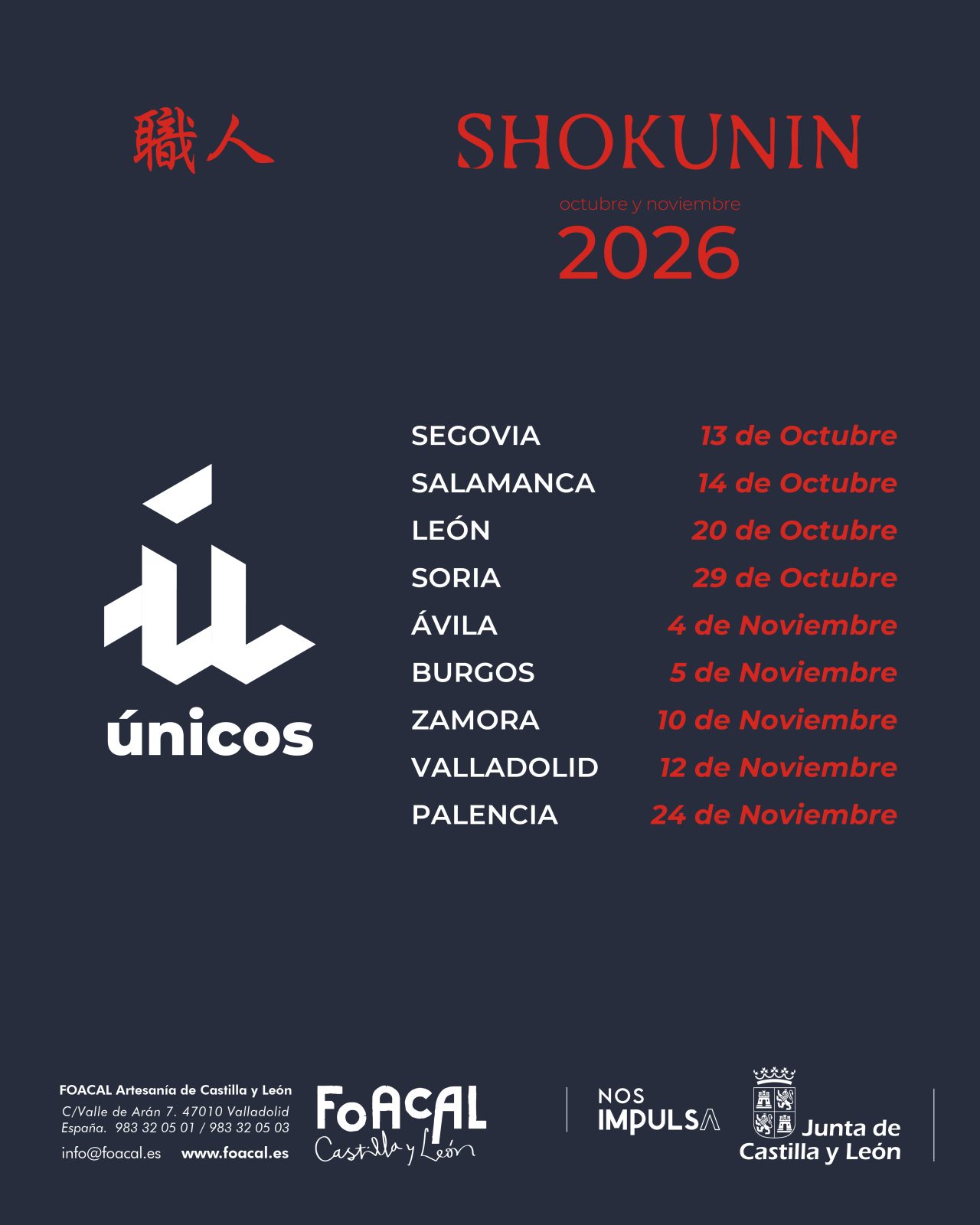 Únicos 2026 Shokunin